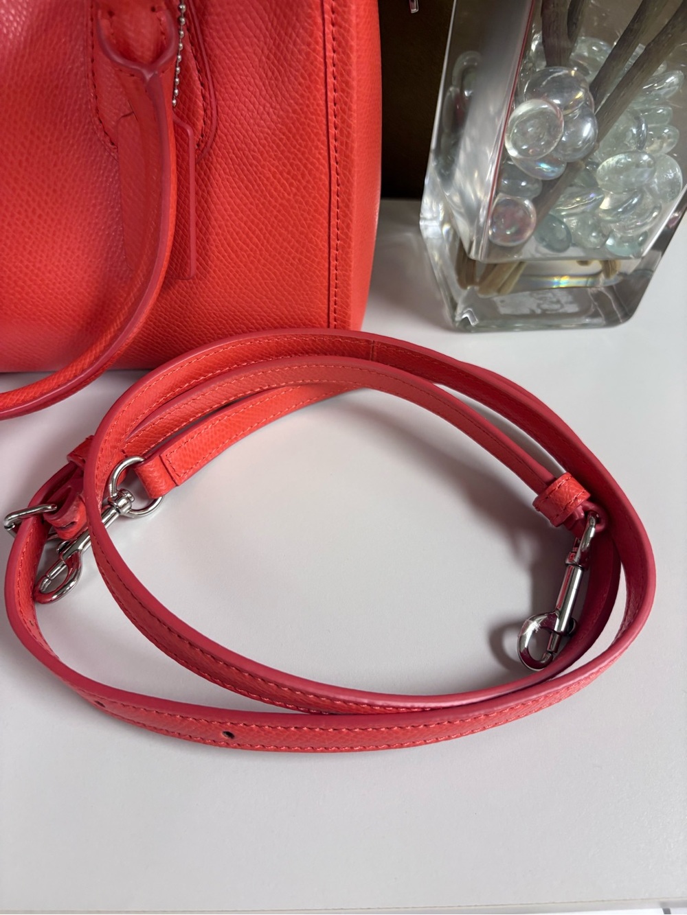 Coach Bennett coral Leather Satchel - Picture 5 of 16
